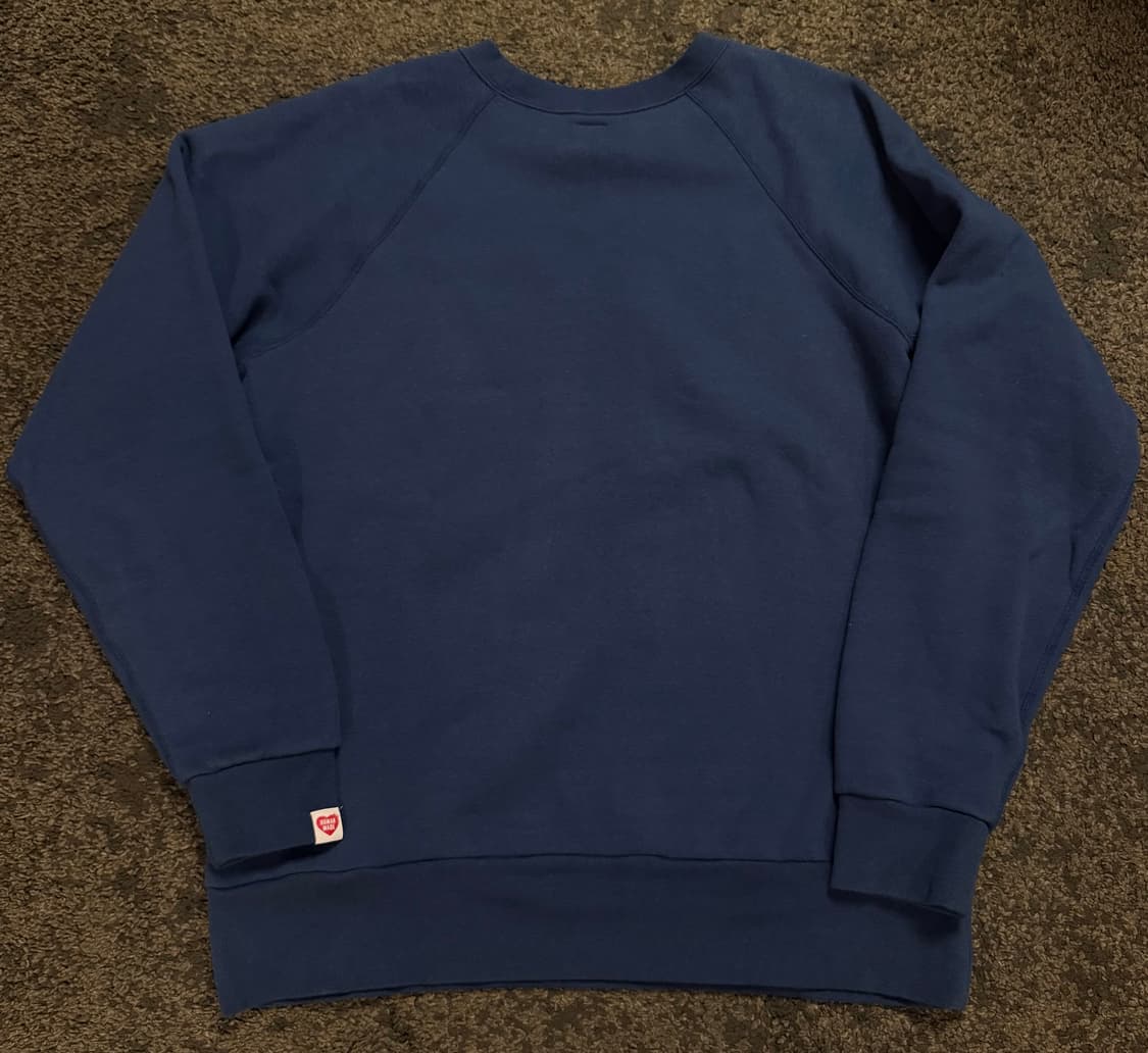 (XXL) 휴먼메이드 라글란 하트로고 크루넥 맨투맨 스웻셔츠 상품이미지2