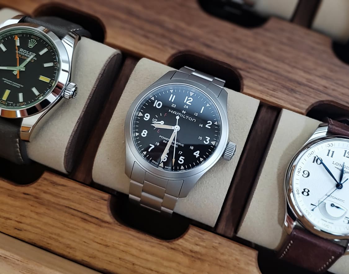 해밀턴 카키필드 파워리저브 브레이슬릿 H69509130 상품이미지1