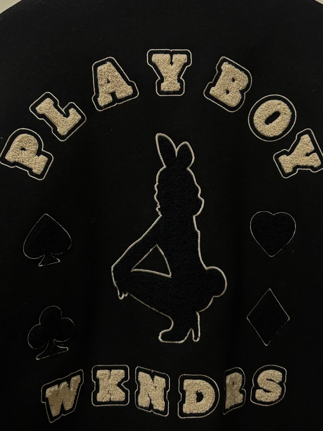 위켄더스X플레이보이 콜라보 바시티 자켓 상품이미지6