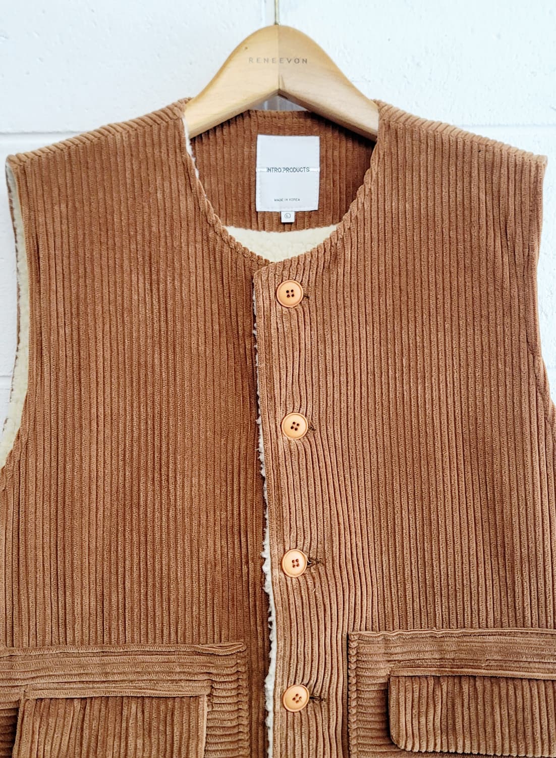 INTRO PRODUCTS(남여공용) 코듀로이(안감양털) 베스트(조끼) 상품이미지3