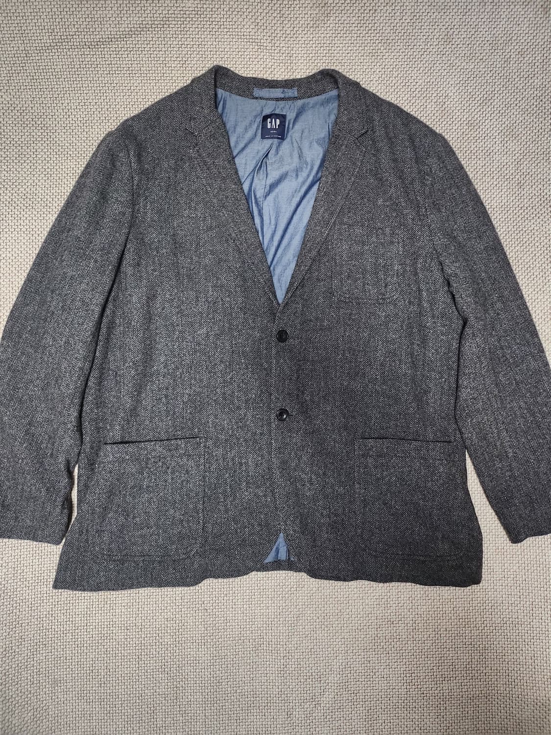 갭 CAP 헤링본 남자 블레이저 자켓 상품이미지1