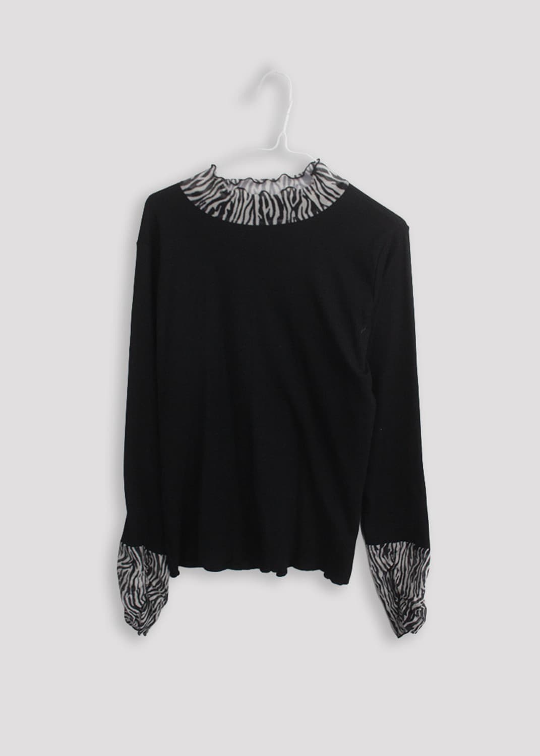 빈티지 지브라 패턴 티 상품이미지3