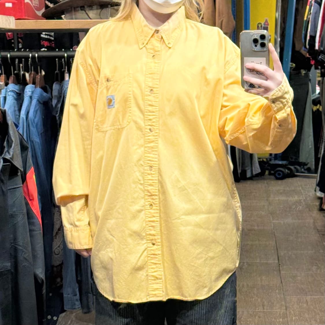 [HI] 칼하트 긴팔셔츠 옐로우  상품이미지1