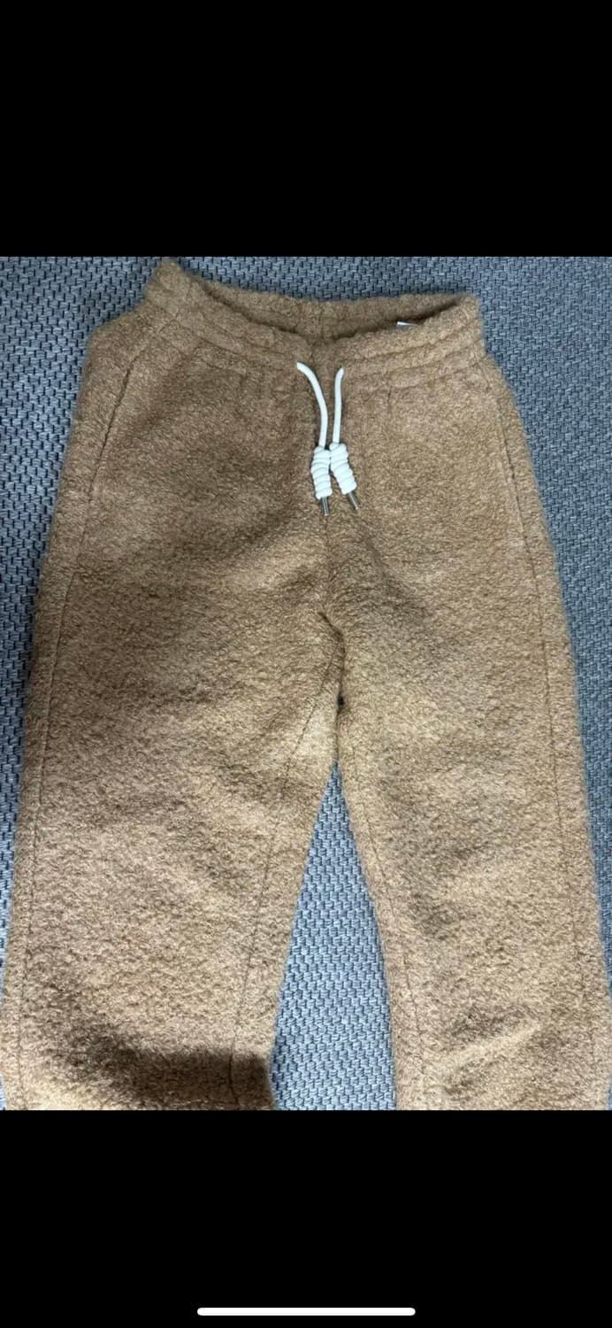stu Boucle Wool Jogger Pants Camel 상품이미지3