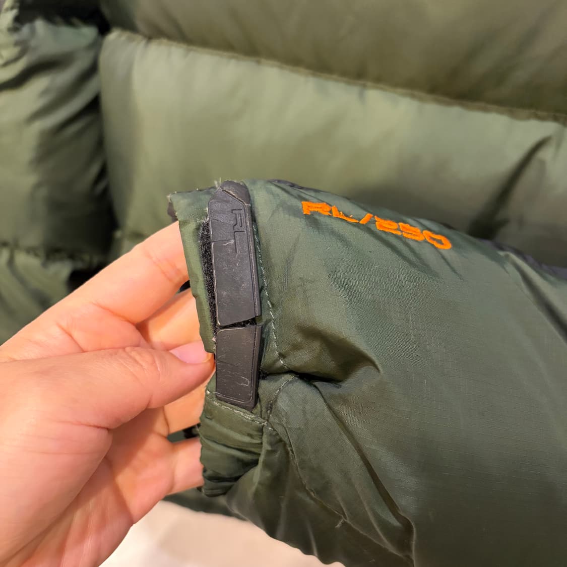 폴로 랄프로렌 블랙/카키 패딩 점퍼  상품이미지9