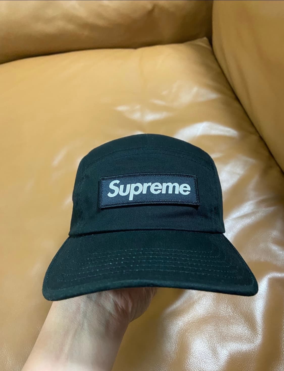 Supreme 슈프림 밀리터리 캠프캡 모자 블랙 상품이미지3