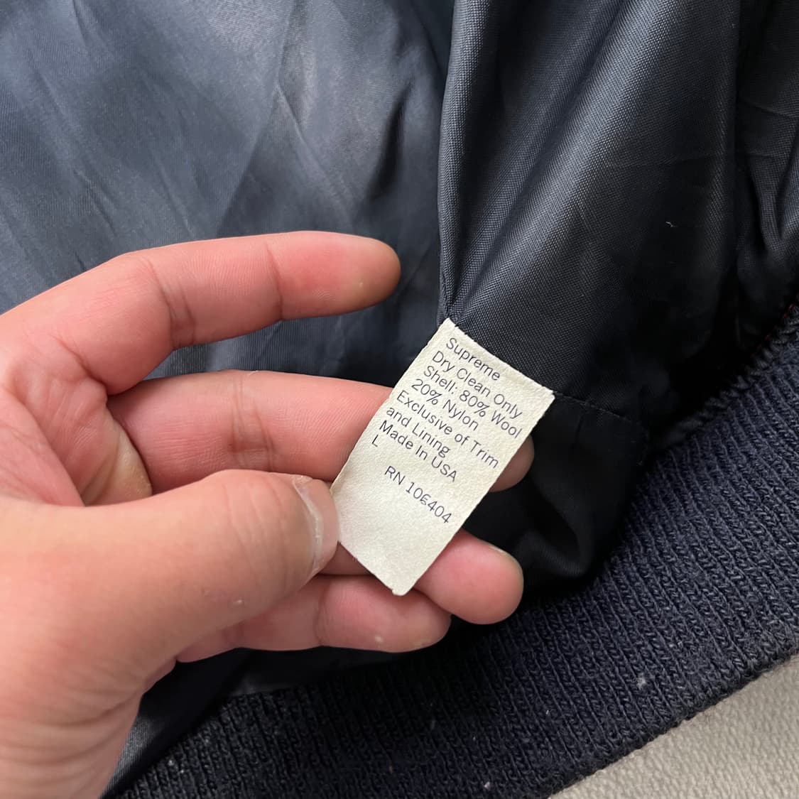 100 슈프림 02s 뉴욕 울 바시티 자켓 상품이미지6