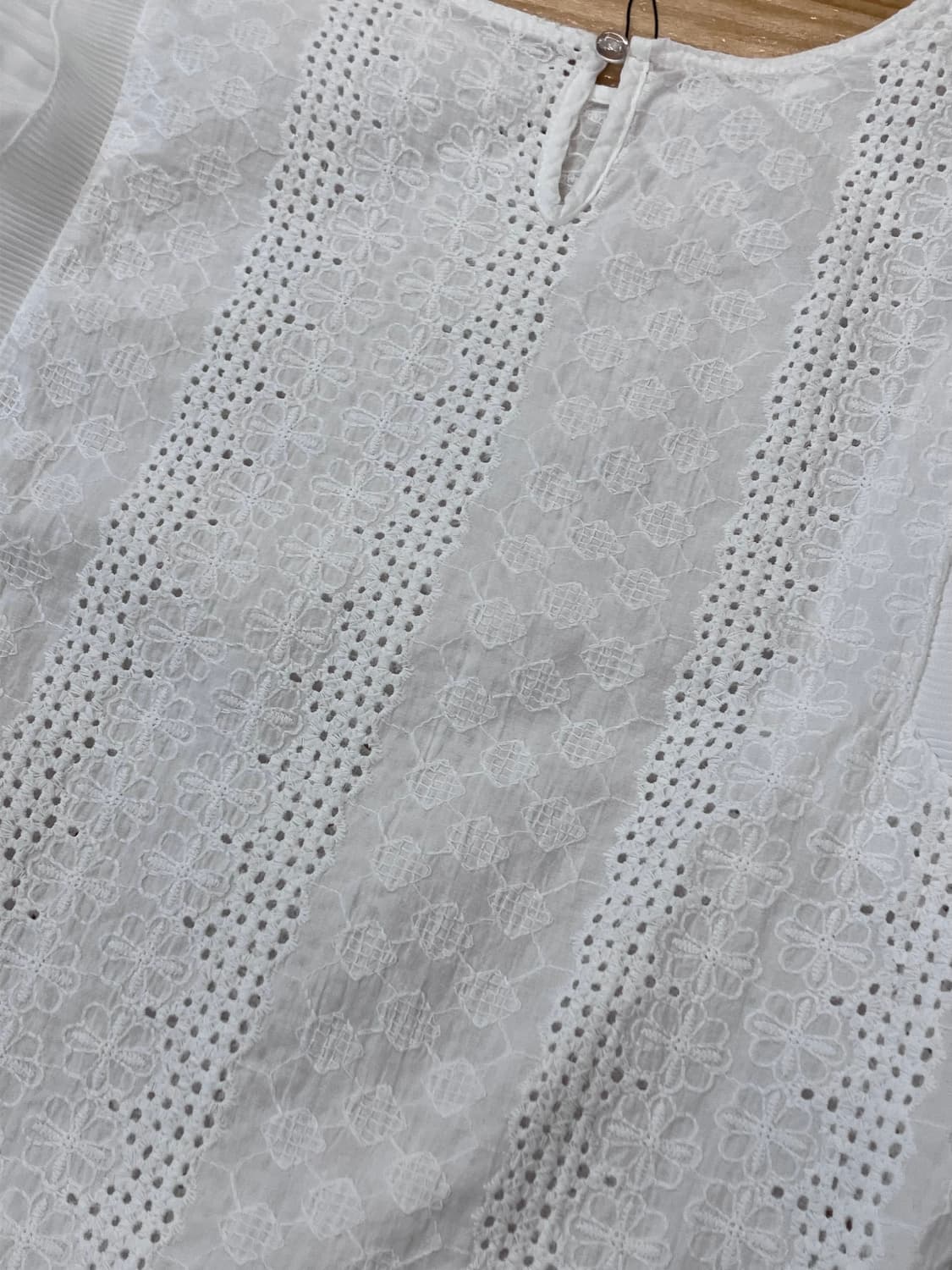 빈티지 레이스 슬리브리스 화이트 #csz4097 상품이미지5