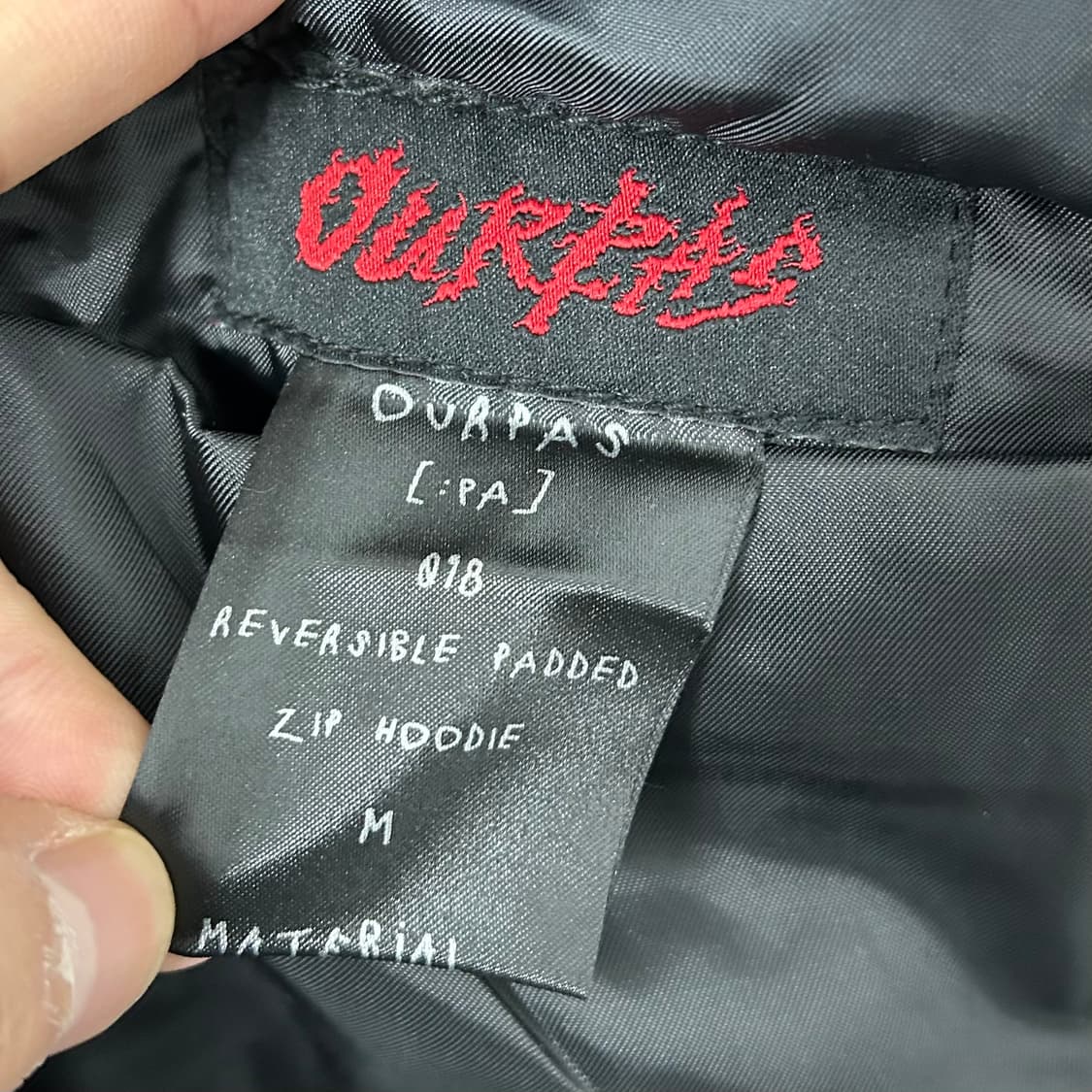 아워파스 PAS 018 리버시블 패딩 후드 집업 상품이미지10