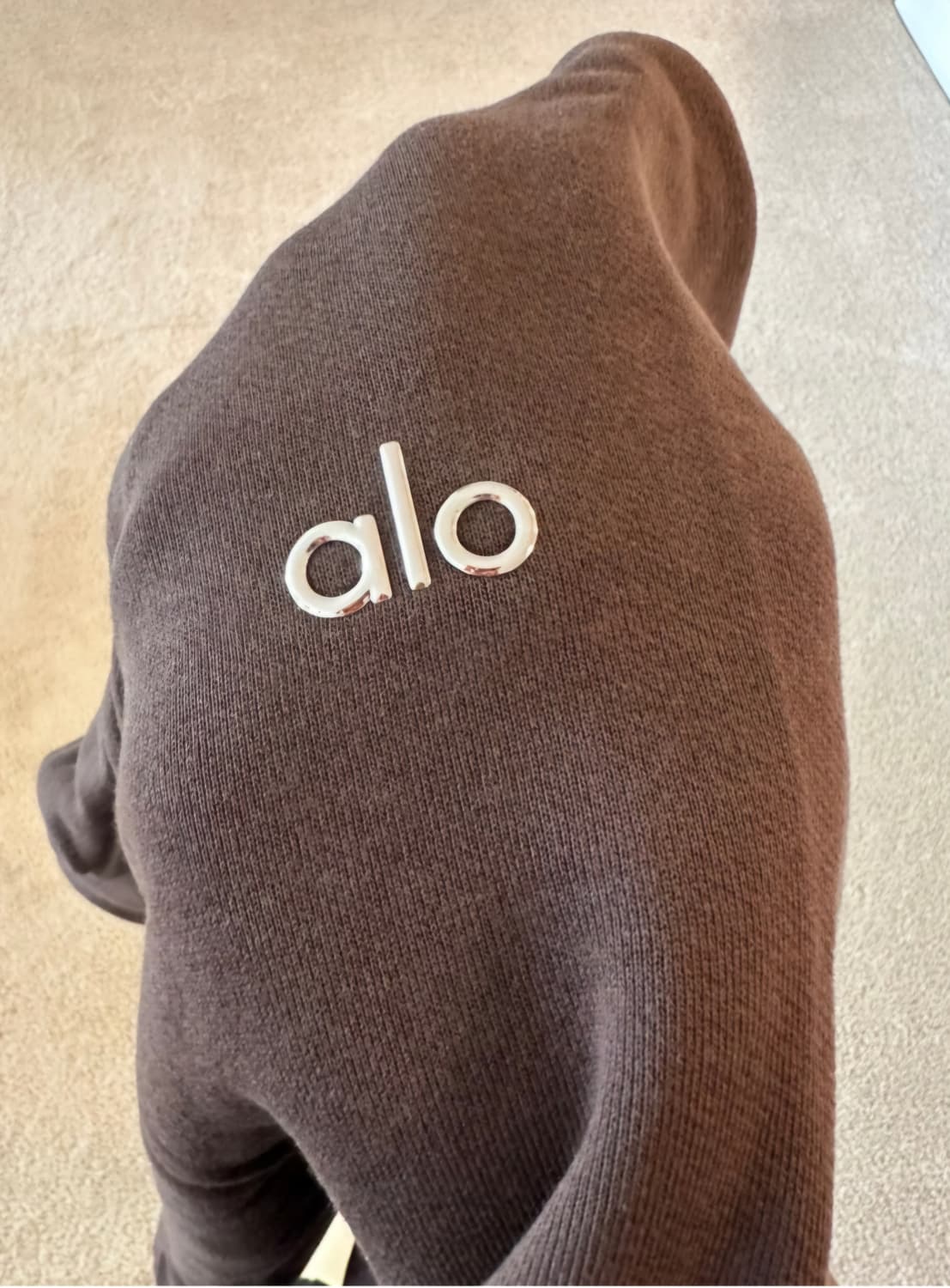 한정수량/초특가 무료배송/알로 후드/에스프레소/M사이즈 L사이즈 상품이미지4