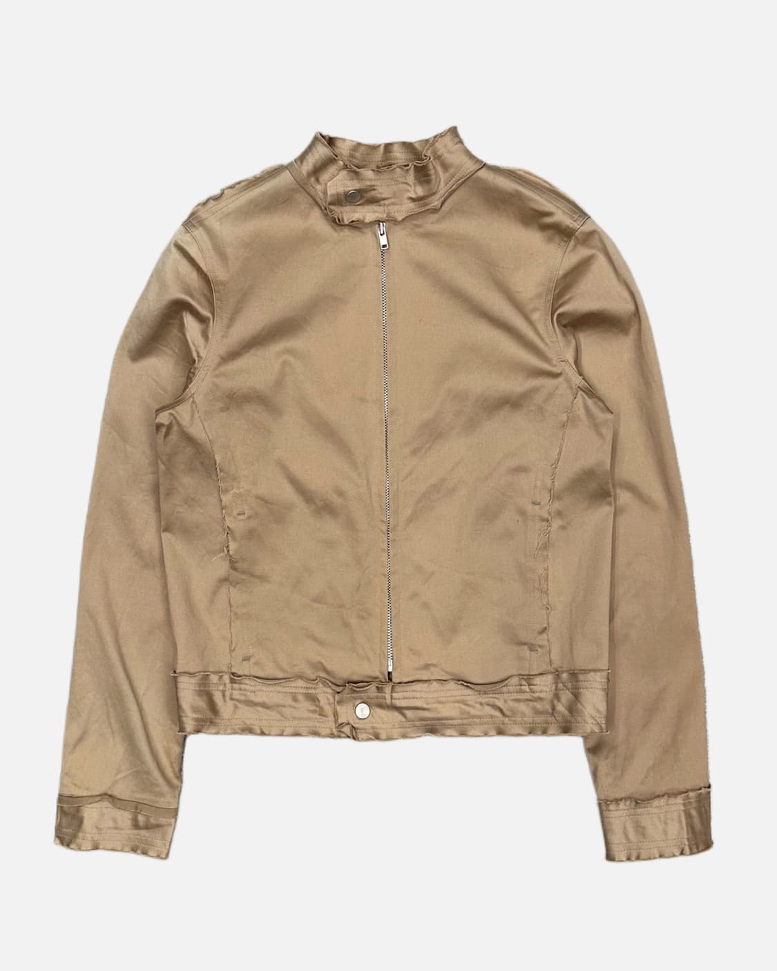 beige cotton cutting seam jacket 상품이미지2