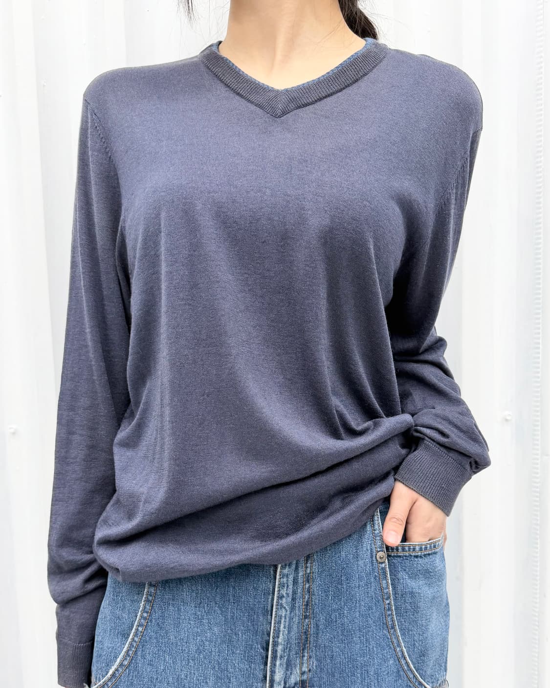 Collezioni v-neck knit 상품이미지1