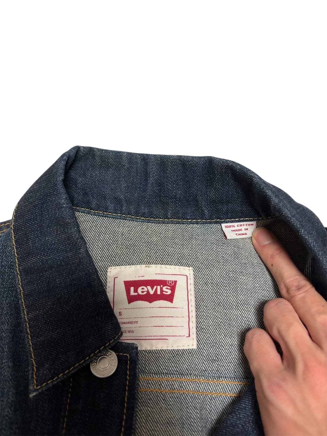 리바이스 타입2 2세대 데님 트러커 청자켓 S 상품이미지4