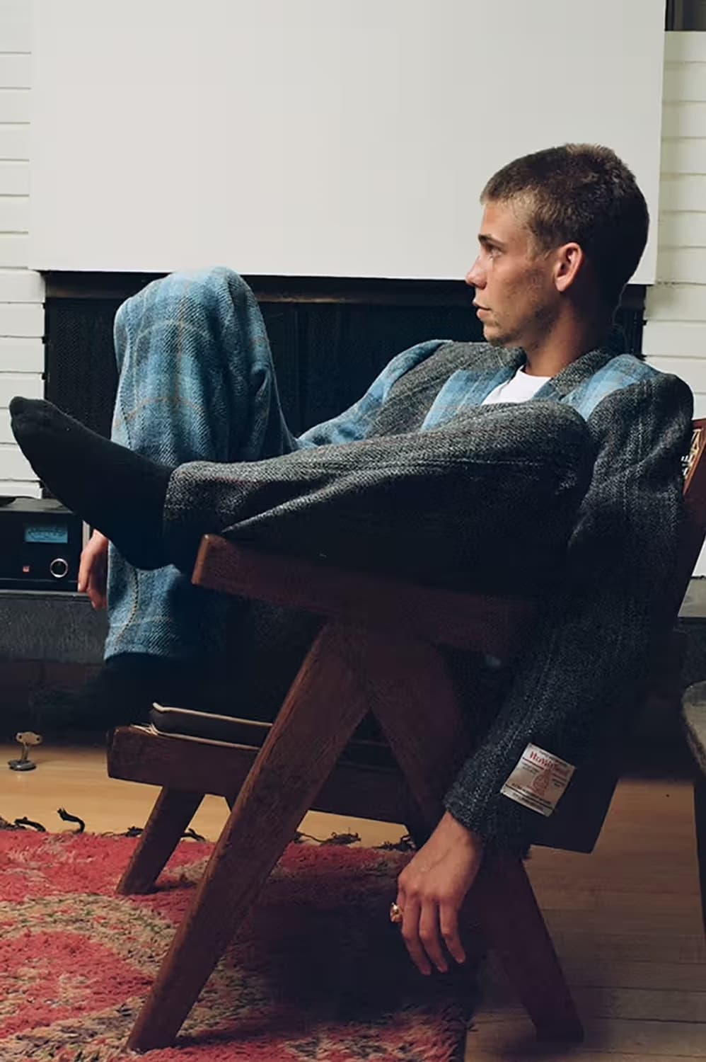 스투시 x 해리스 트위드 블레이저/M 상품이미지1