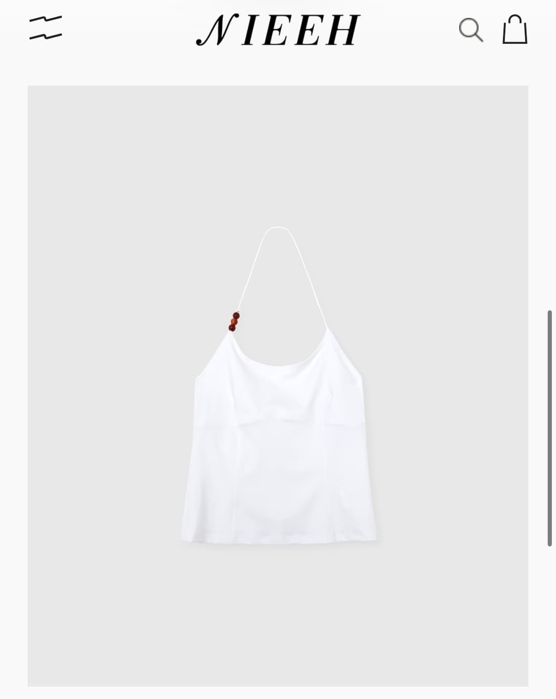 니히 Gemstone jersey cami (White) 상품이미지1