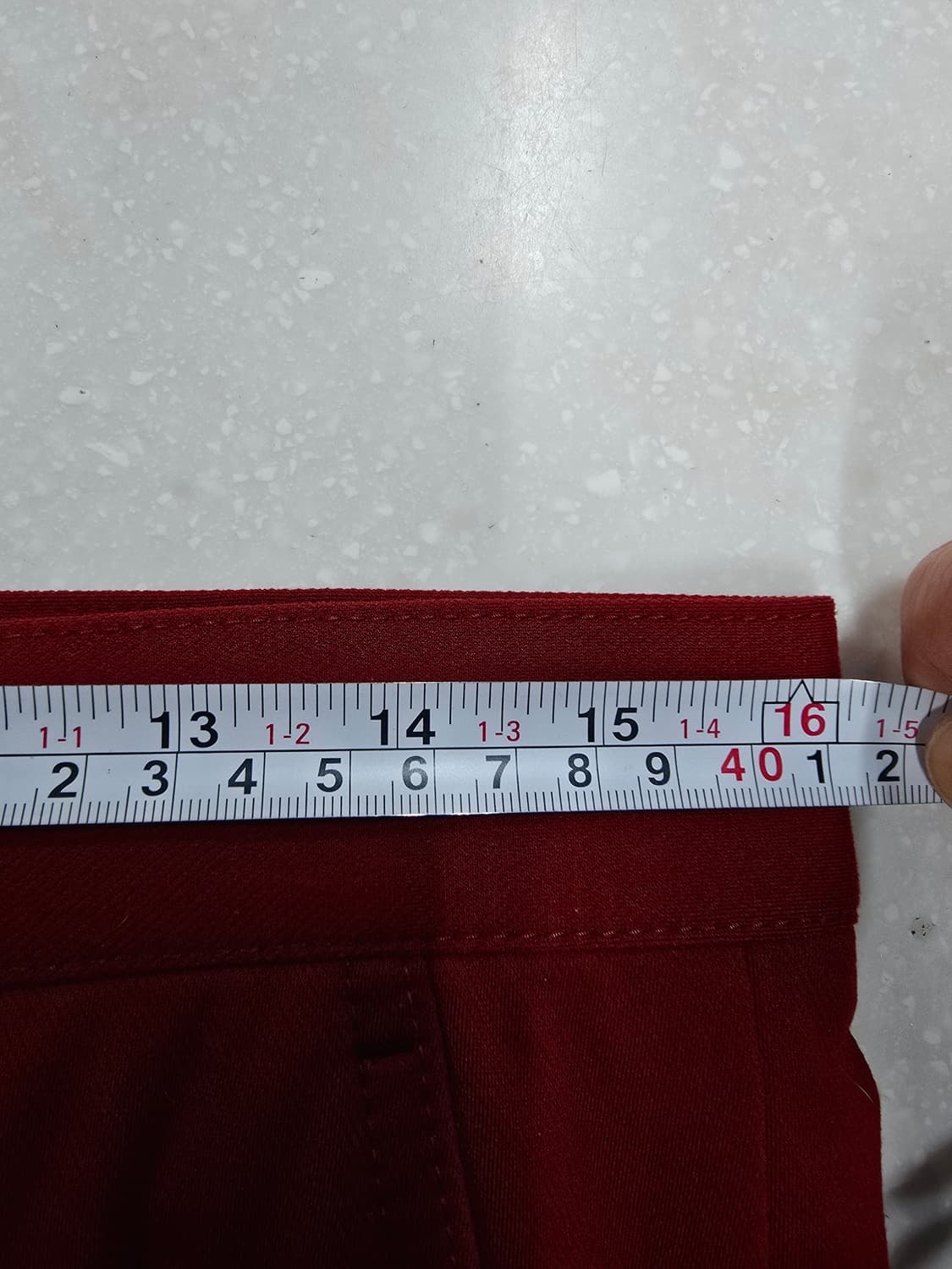 PING 남성 골프 기모 바지 레드 상품이미지7