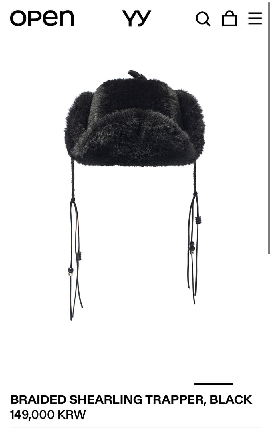 오픈YY 새 제품. 모자, 군밤 모자, 오픈yy 트래퍼 햇 상품이미지1