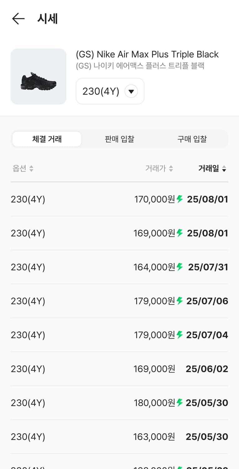 230 나이키 에어맥스 플러스 블랙 상품이미지3