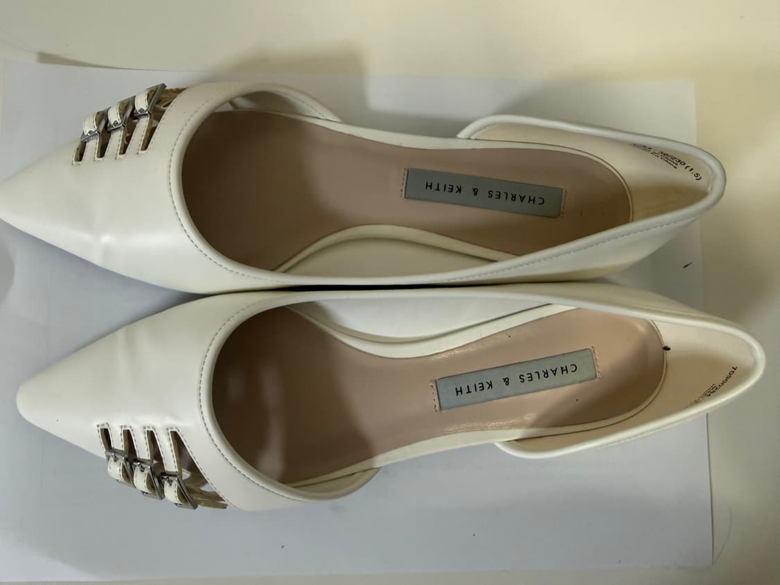 찰스앤키스 화이트 플랫 36 상품이미지3