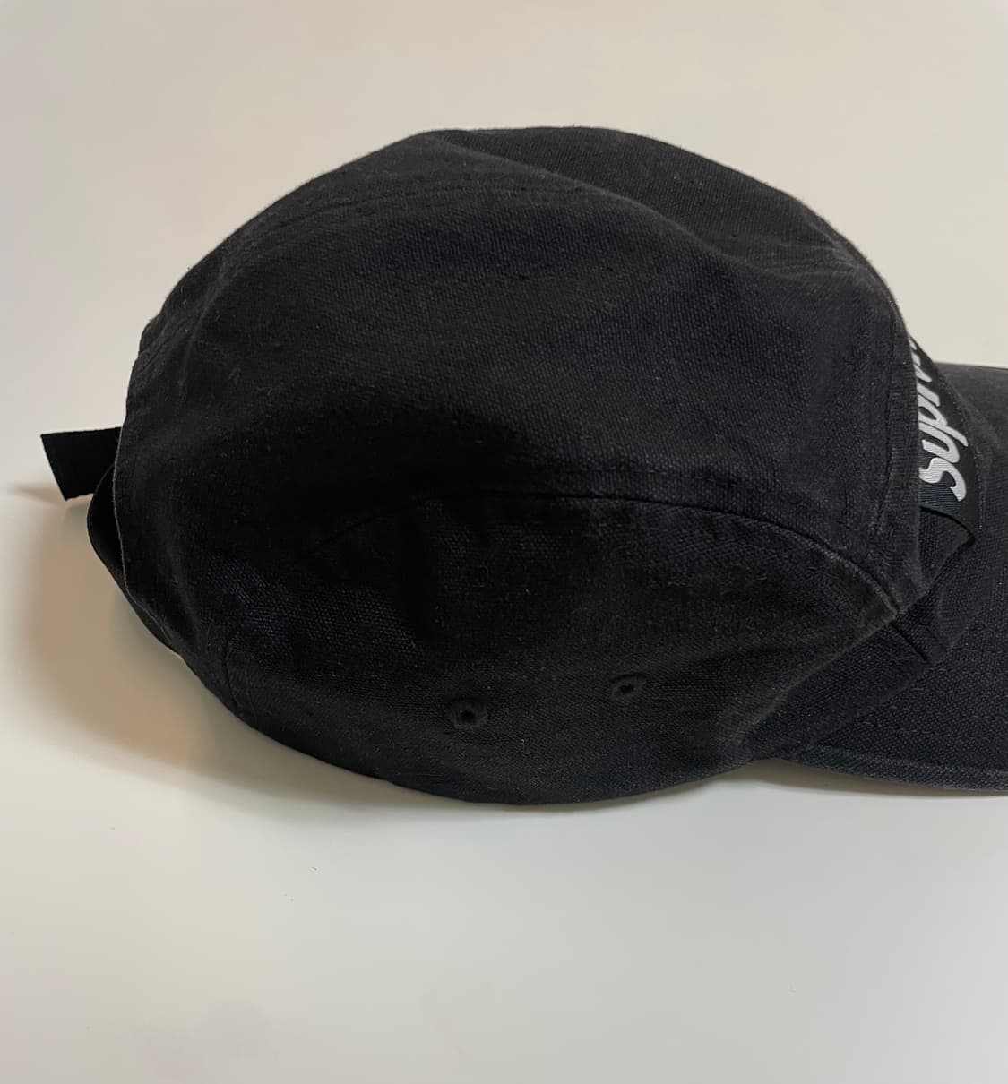 24ss) 슈프림 워시드 치노 트윌 캠프캡 블랙 상품이미지5
