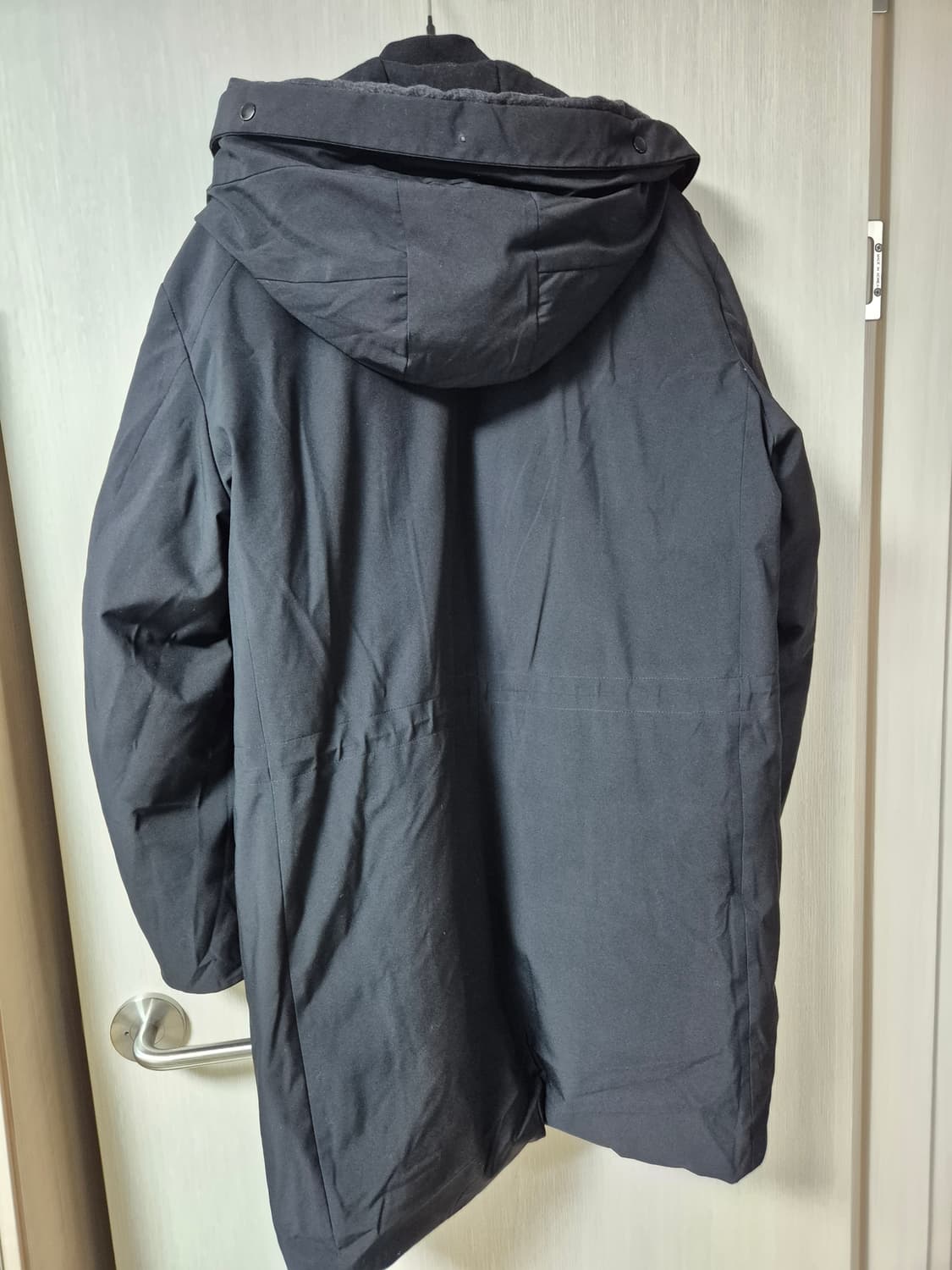 (정품) 솔리드옴므 구스다운 롱패딩 후드점퍼 50 이중집업 상품이미지3