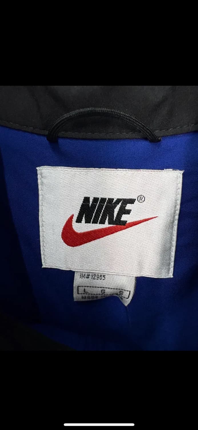 나이키 스우시 올드스쿨 블루블랙 아노락 반집업 자켓 H2318 상품이미지6