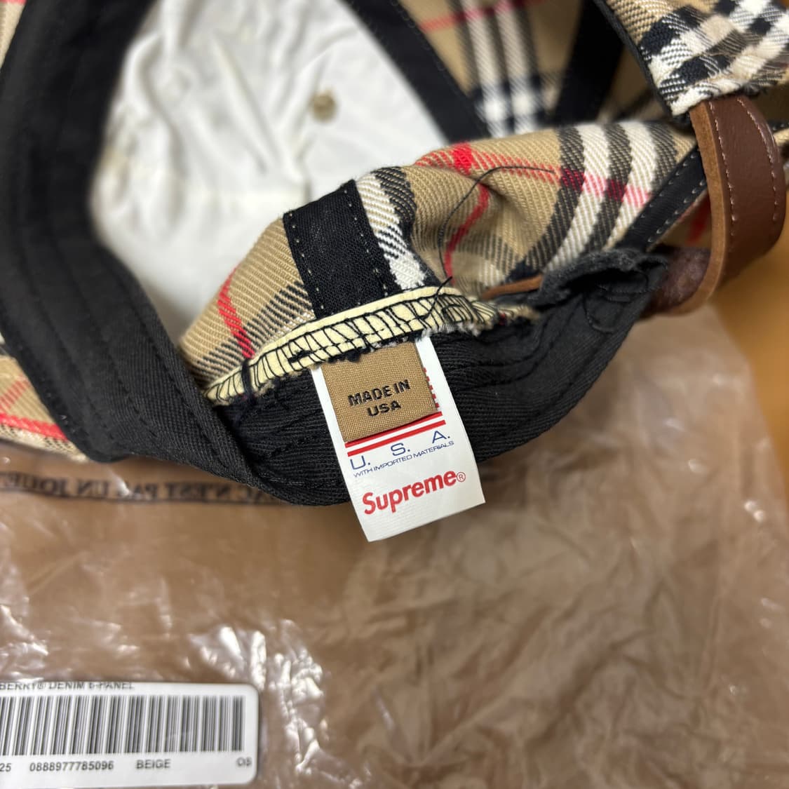 Supreme 슈프림x버버리 노바체크 데님 6패널 볼캡 모자 상품이미지10