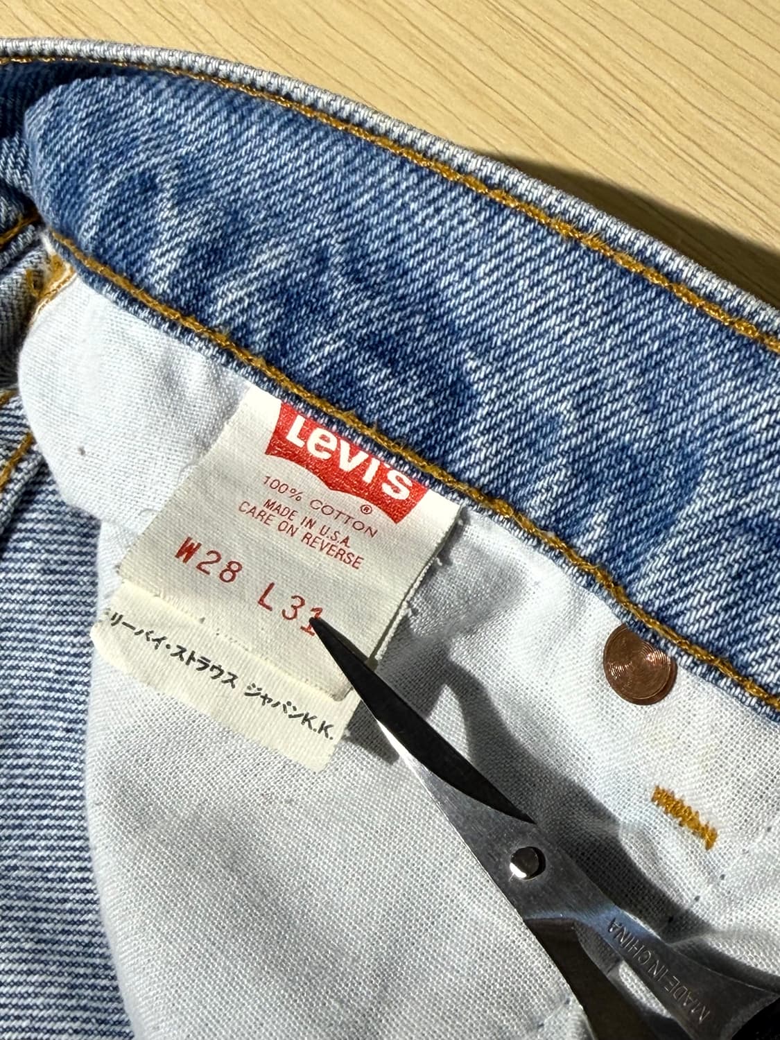90's Levi's 510리바이스(24.5, Made In U.S.A) 상품이미지7
