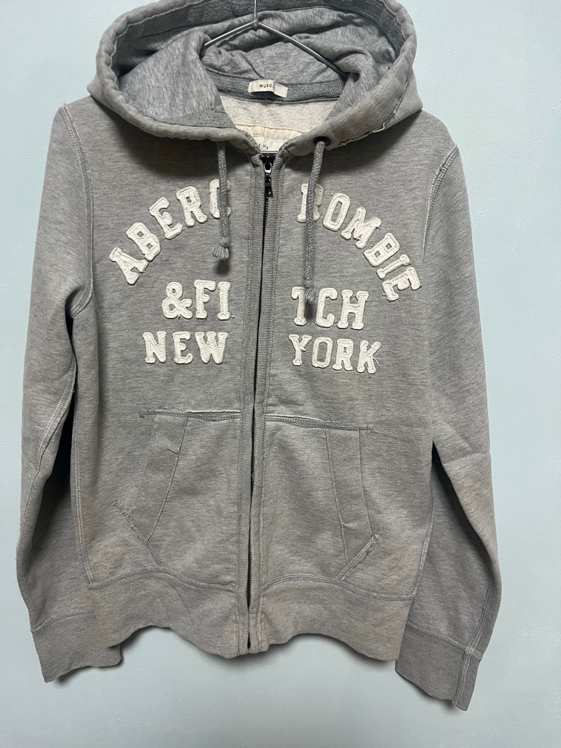 아베크롬비 그레이 후드집업 상품이미지1