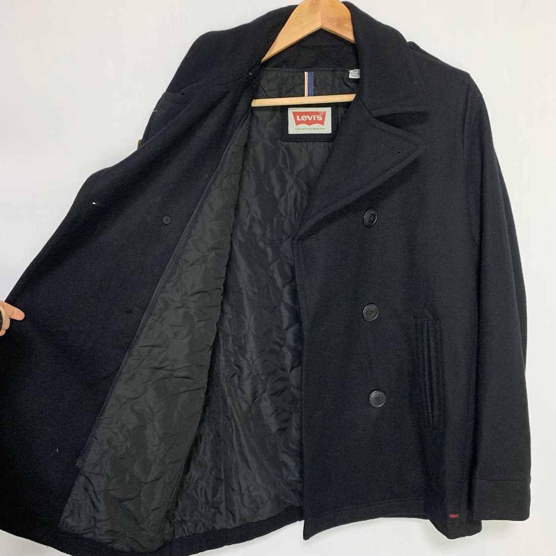 리바이스 블랙 더블 버튼 피코트 빈티지 남녀공용 상품이미지7