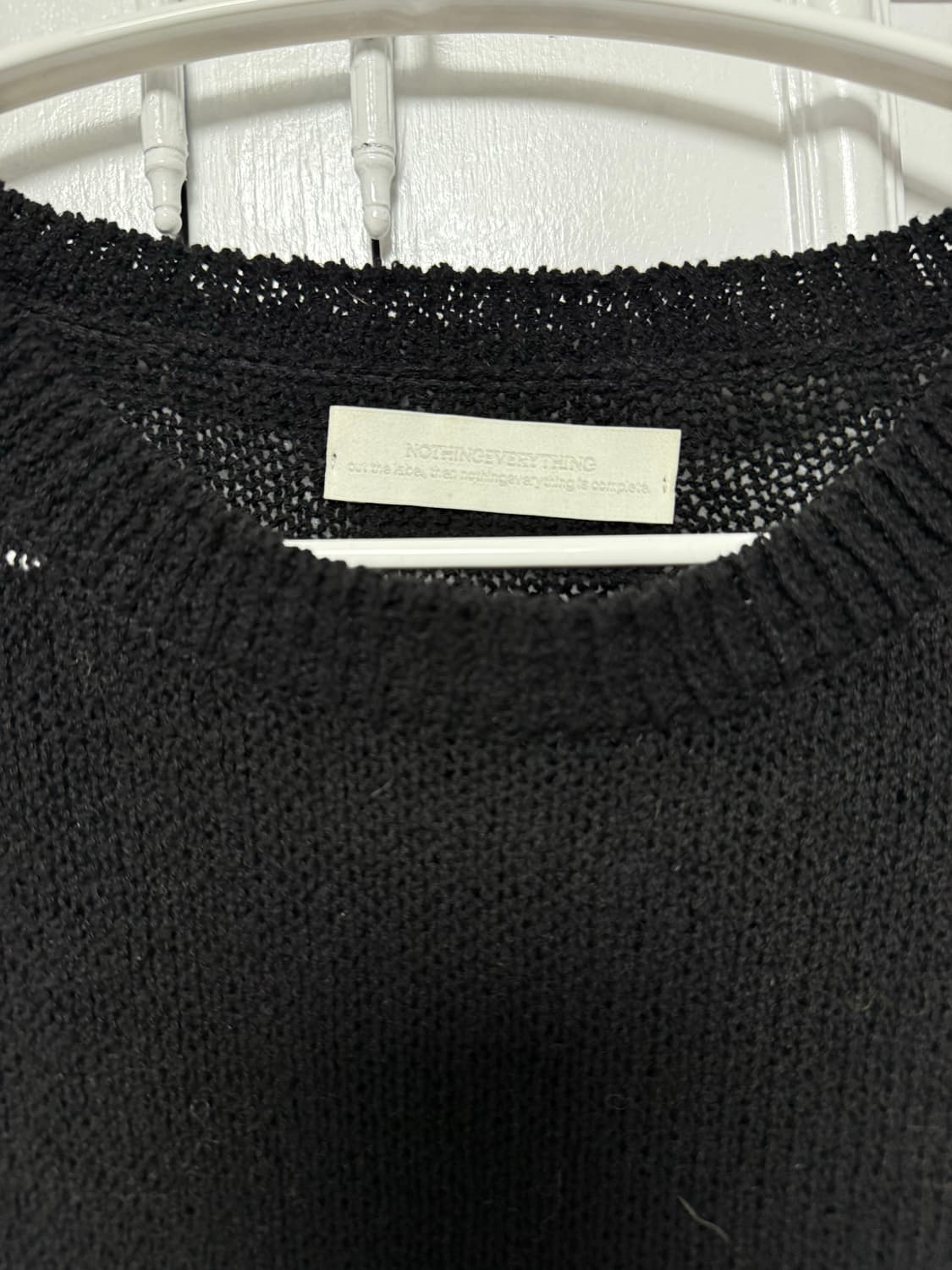 낫띵에브리띵/블랙니트/OS/간절기용니트 상품이미지2