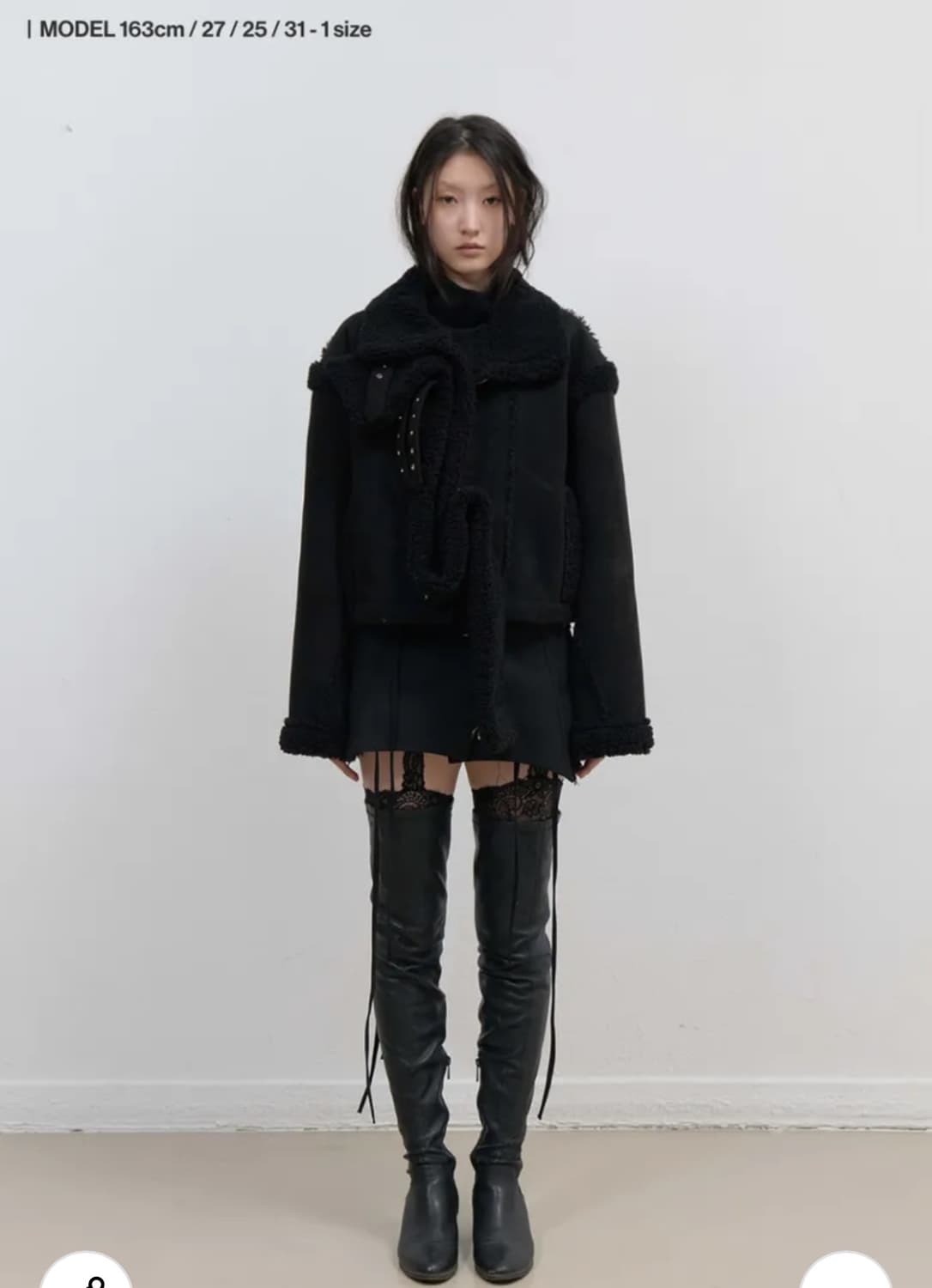 퍼 시어링 자켓 (무스탕) 상품이미지4