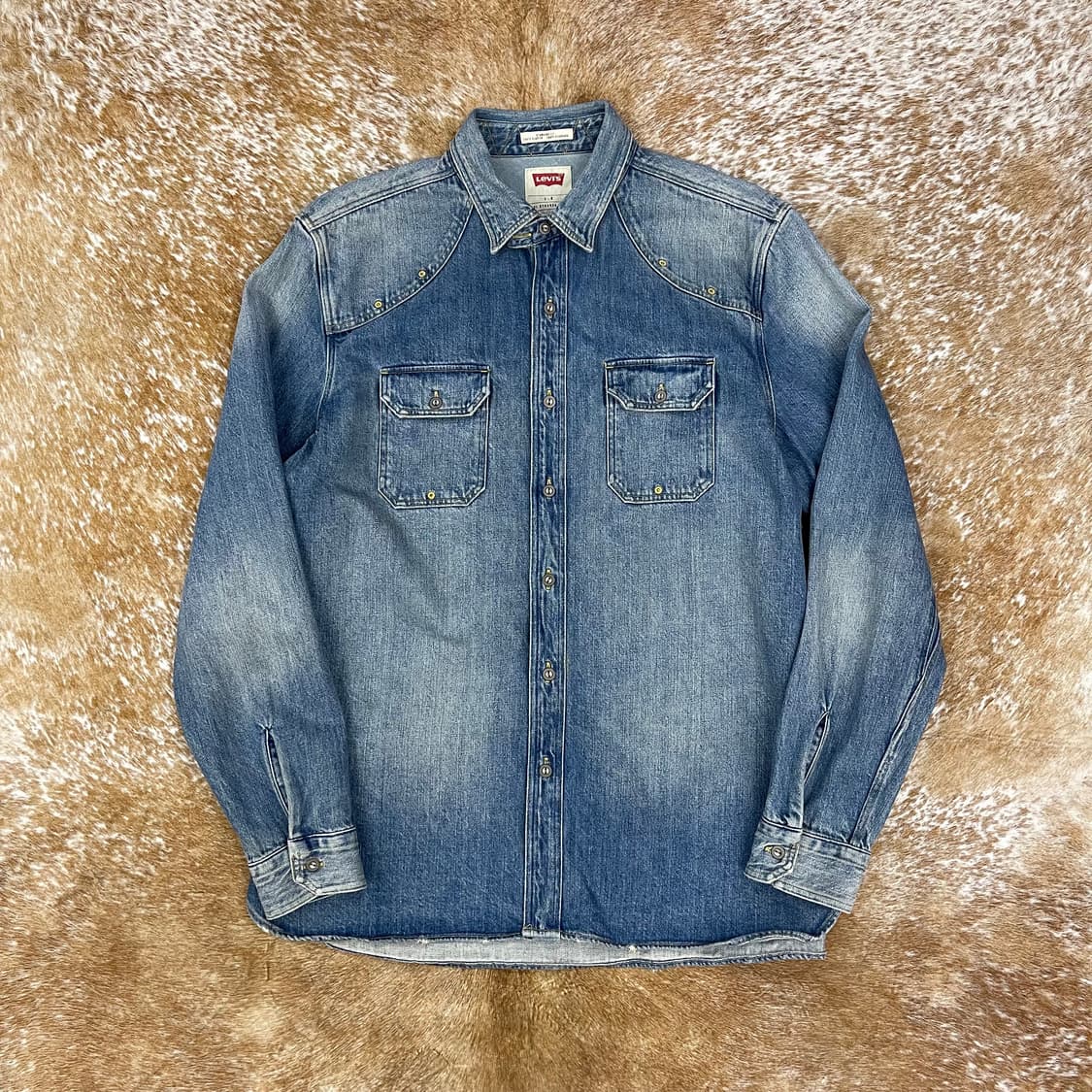 리바이스 웨스턴 데님셔츠 상품이미지1