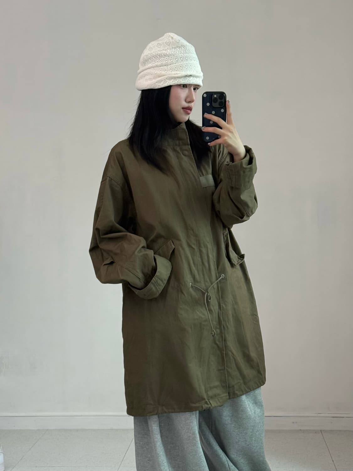 빈티지 카키 야상 자켓 상품이미지2