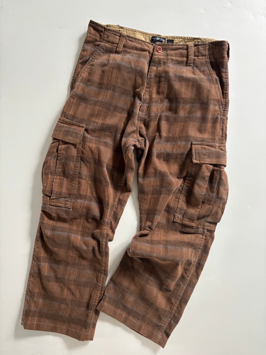 STUSSY 스투시 00‘s 체크 카고 팬츠 상품이미지5