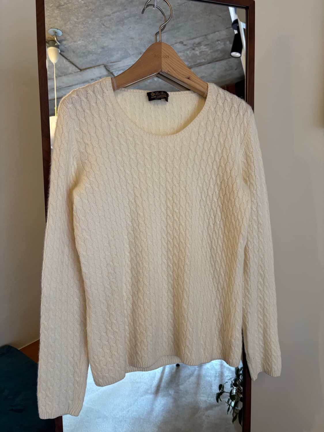 로로피아나 캐시미어 니트 아이보리 상품이미지3