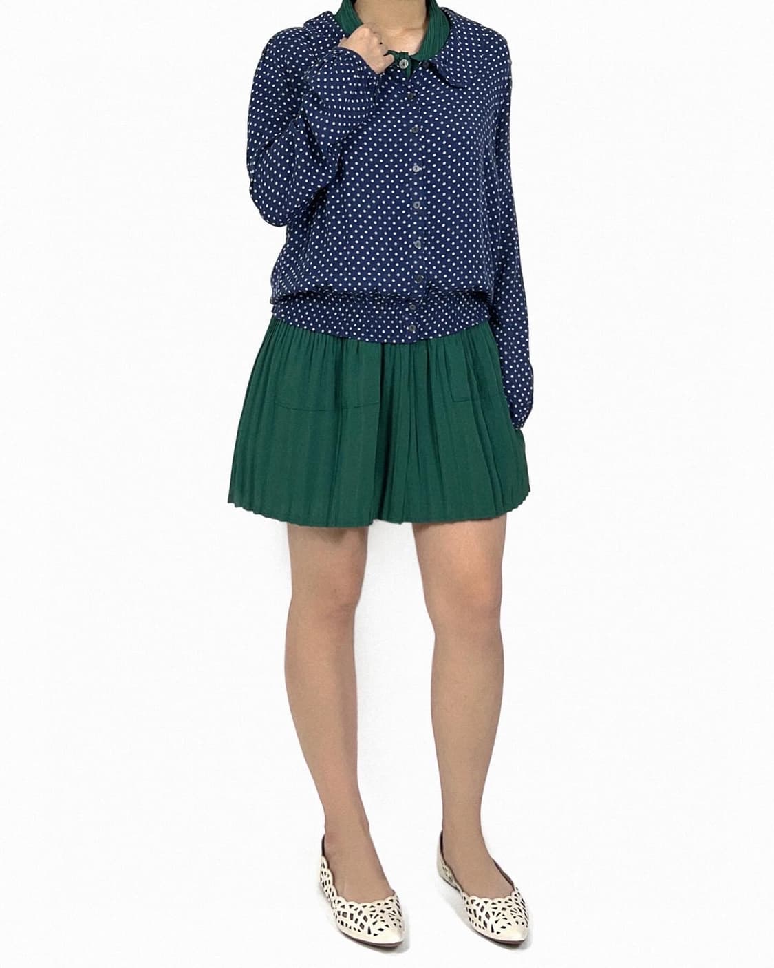 Lowrys Farm dot blouse jacket 상품이미지5