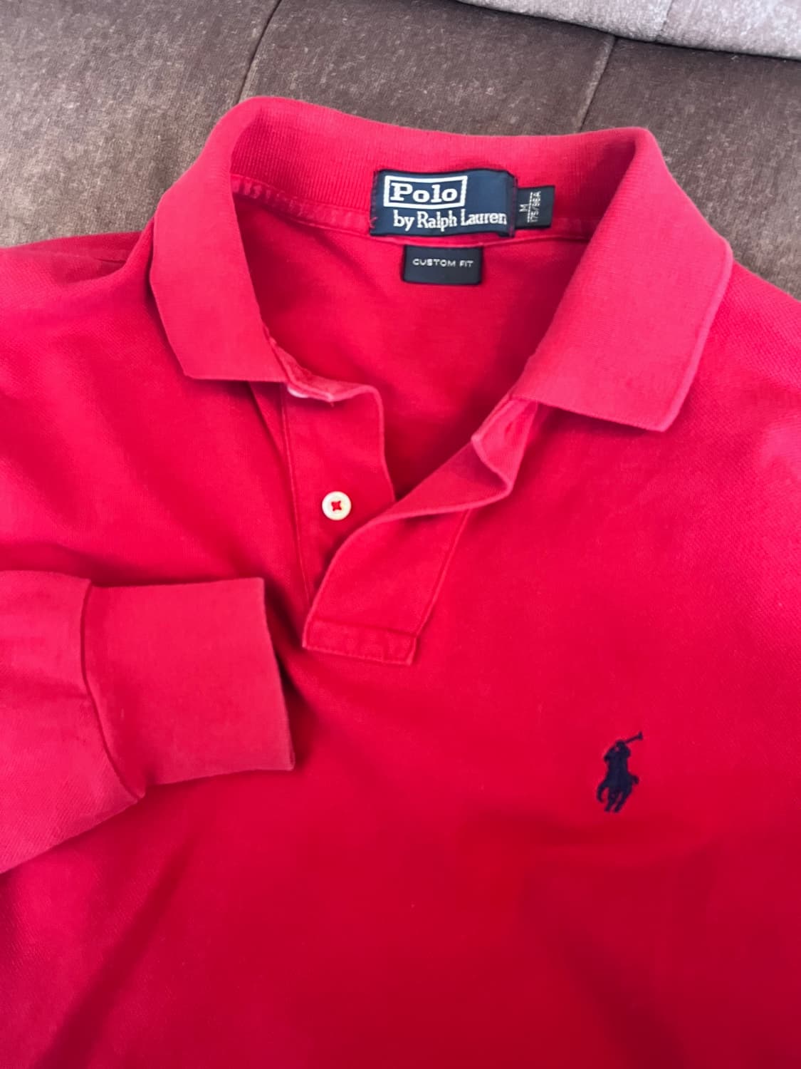 폴로바이랄프로렌 남성 긴팔카라PK티셔츠 M사이즈 상품이미지6