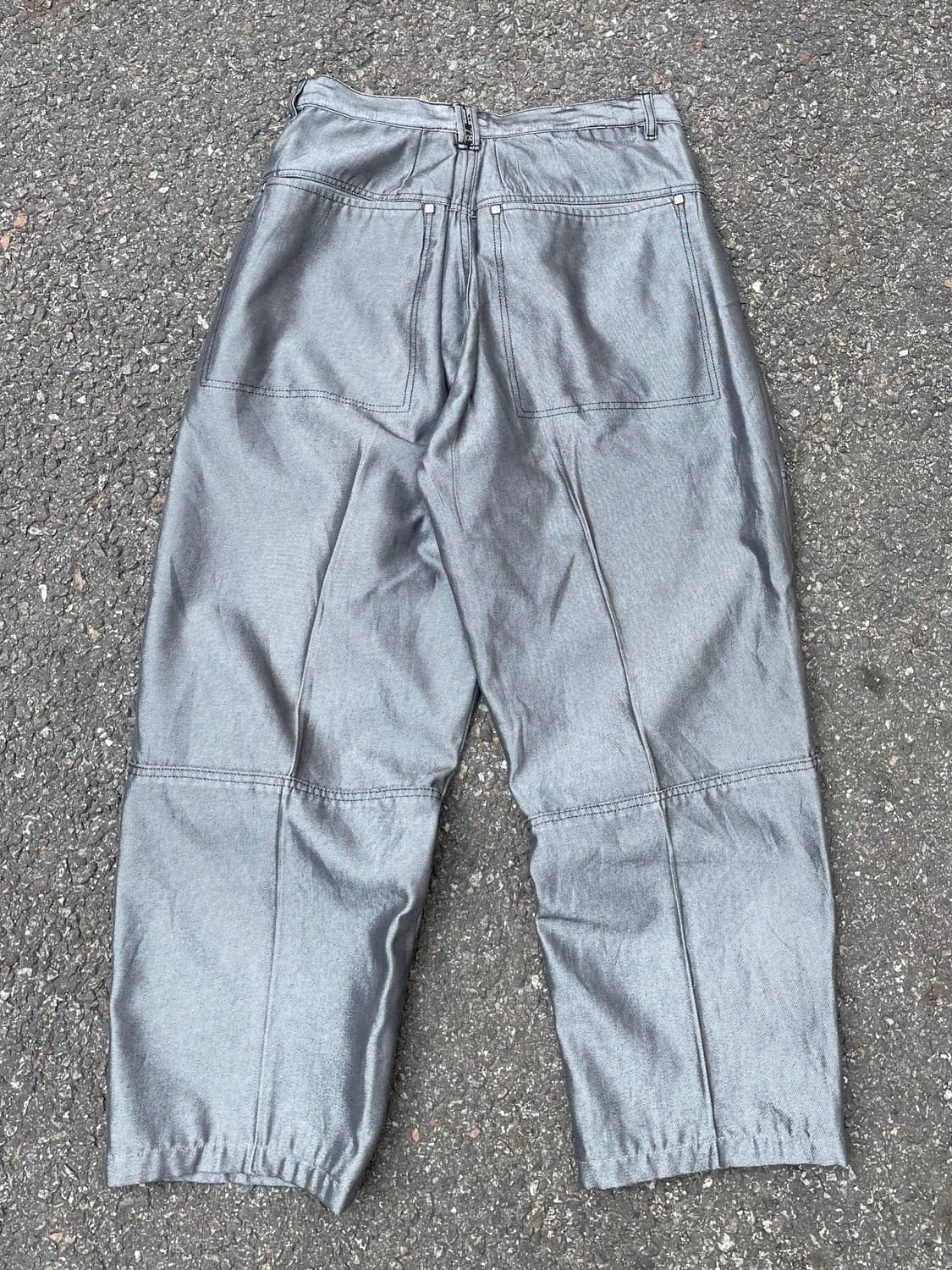 90‘s 펠레펠레 APALLE 핀턱 빅포켓 와이드 데님 팬츠 상품이미지10