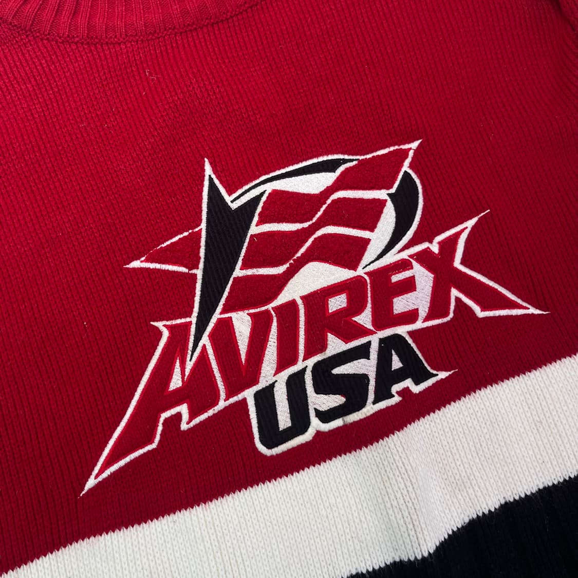 105 아비렉스 빅로고 니트 상품이미지2