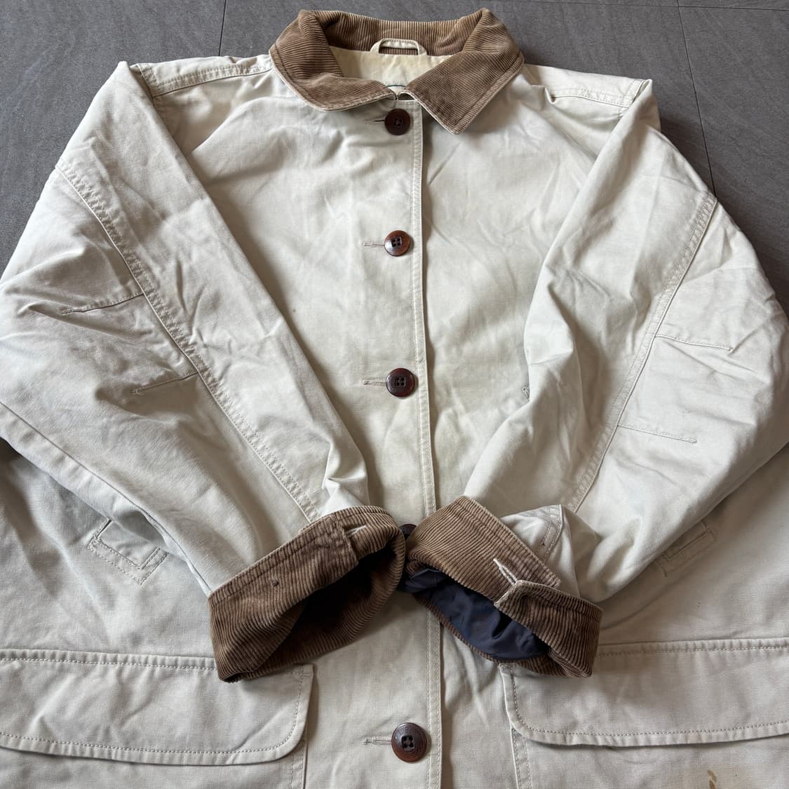 L.L.bean 정품 엘엘빈 아이보리 헌팅 자켓 상품이미지8