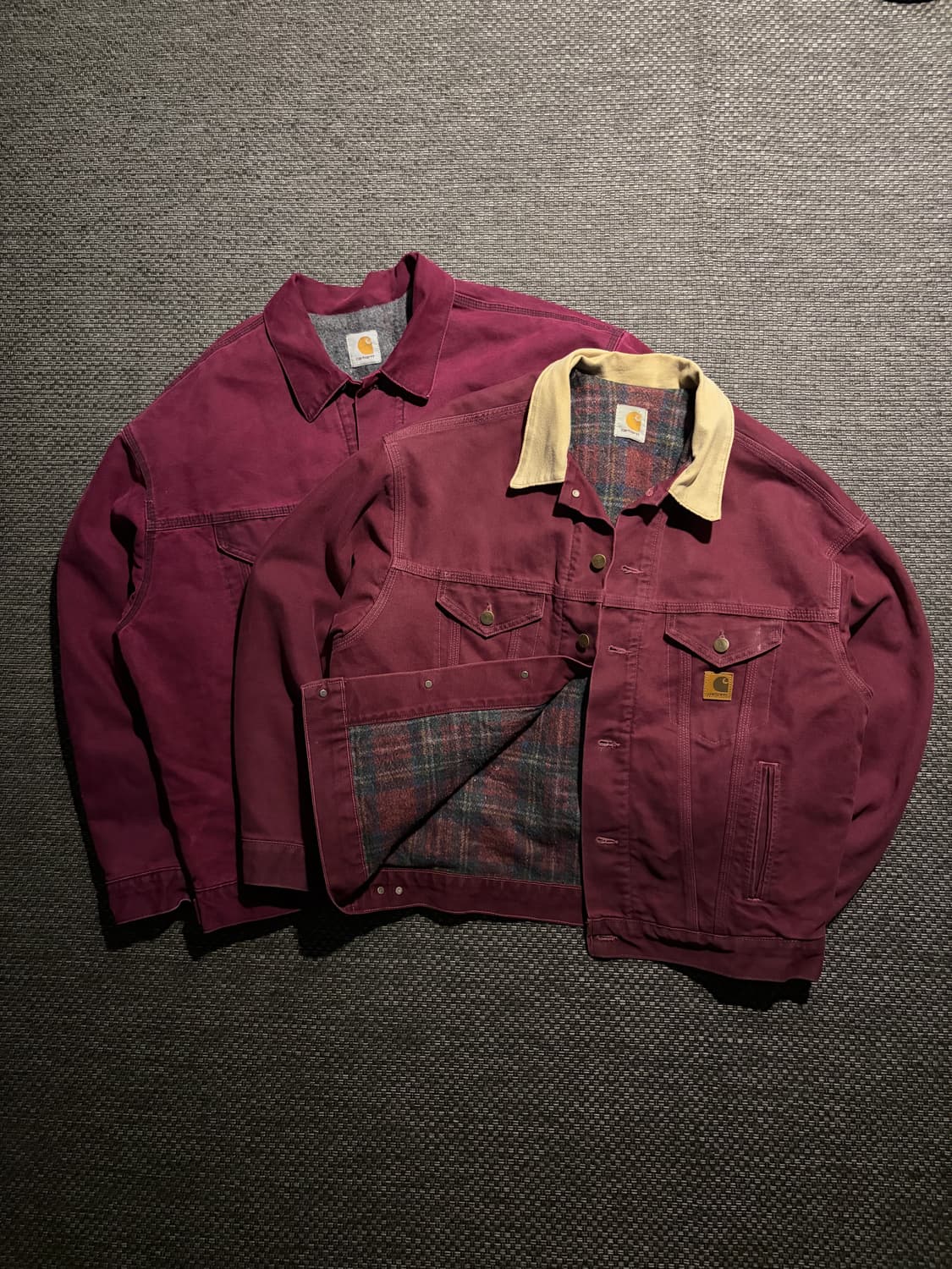 90s 칼하트 트러커 JB0946 WINE L USA🇺🇸 상품이미지9