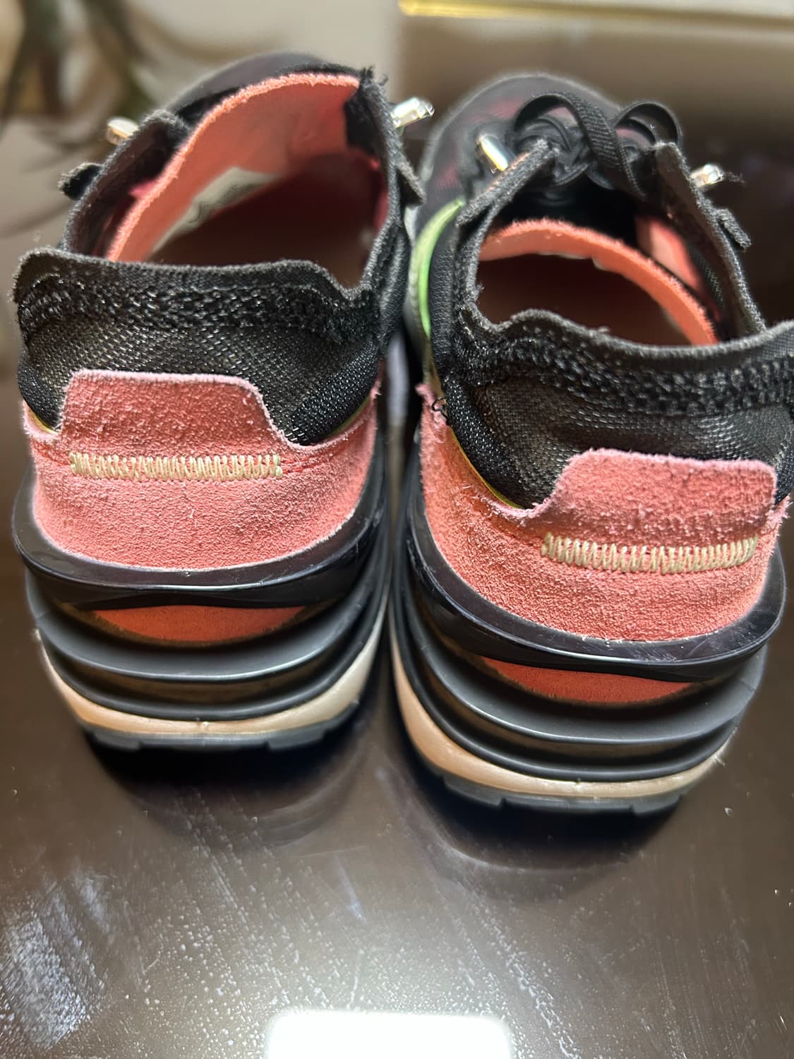 나이키 와플 원 블랙라임 엠버 크림슨(235) 상품이미지5