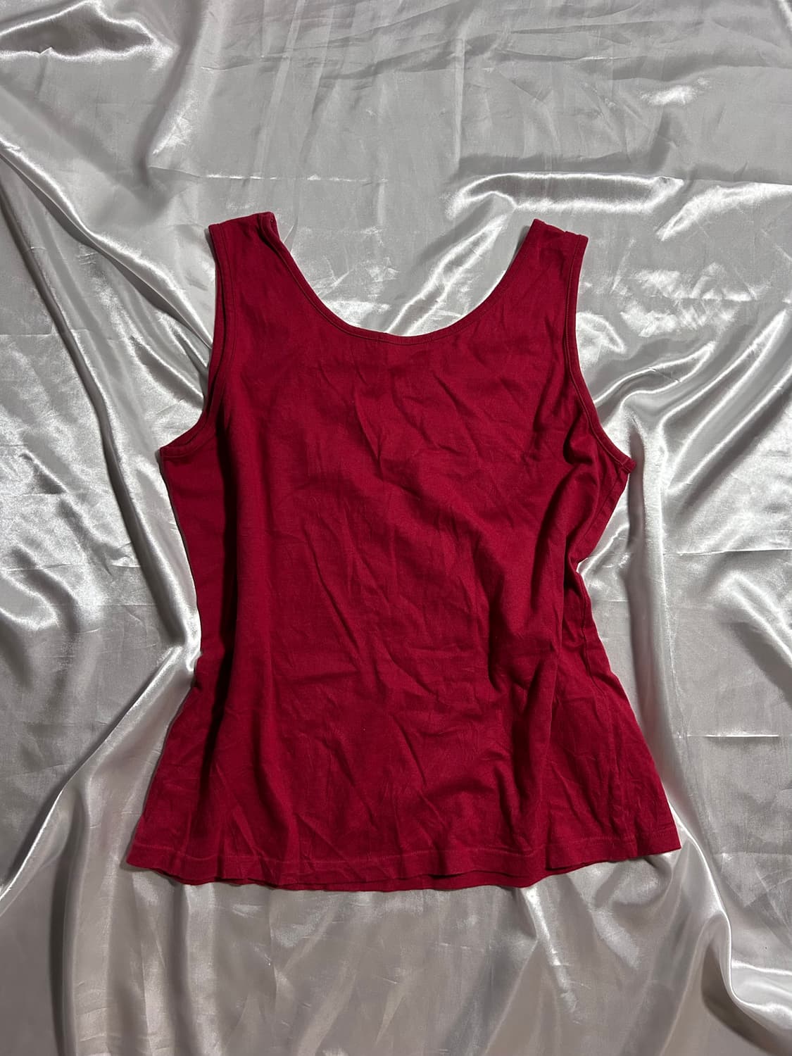 red punk y2k sleeveless 상품이미지3