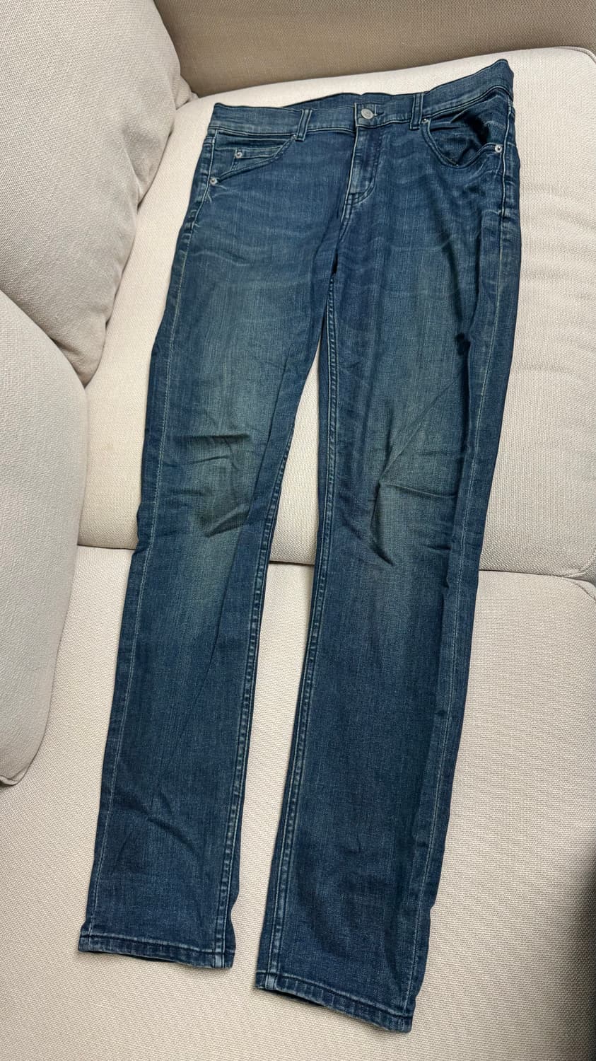 칩먼데이 스키니진 3벌 일괄 허리32인치  상품이미지4