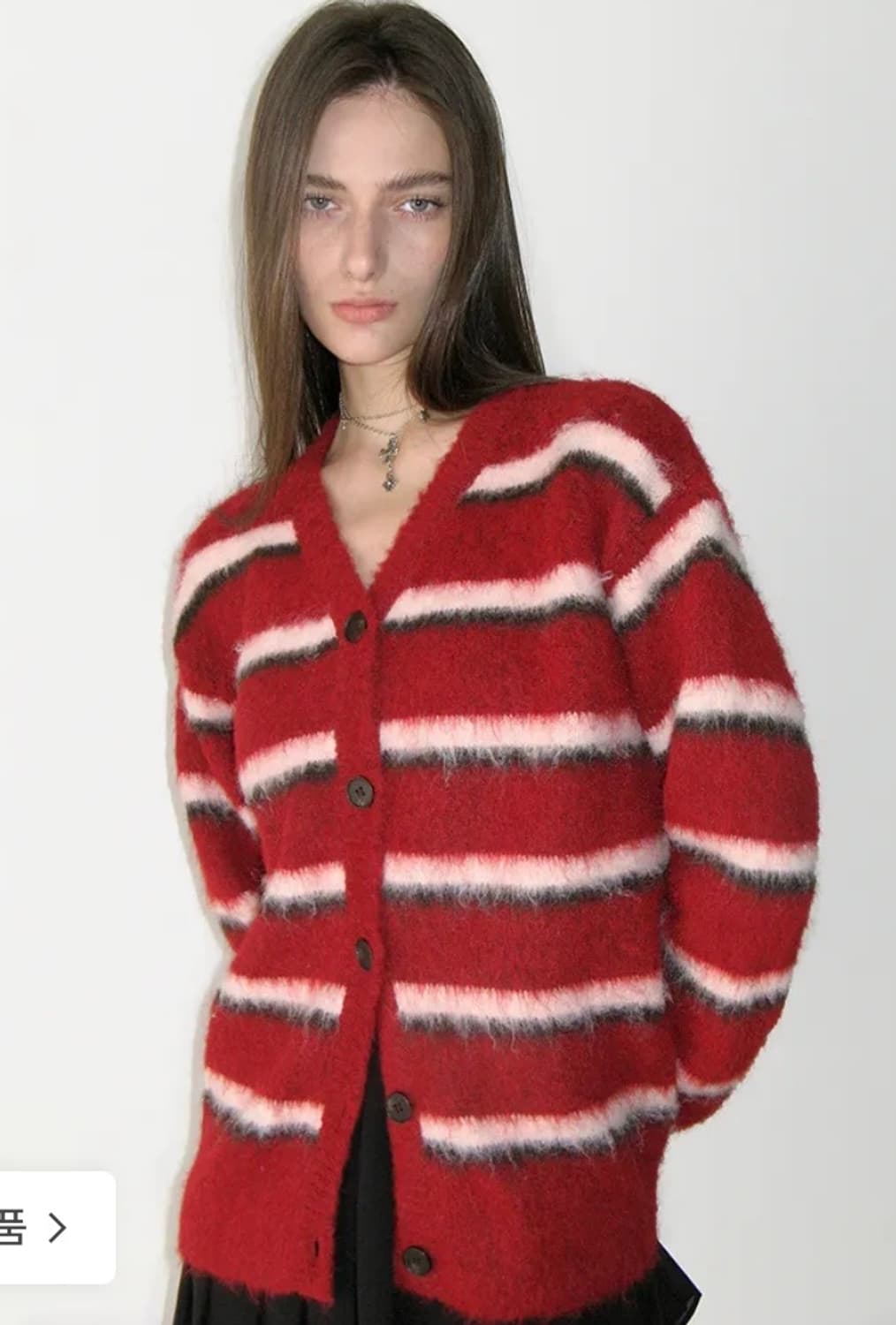 썬번프로젝트 오버핏 헤어리 가디건 상품이미지1