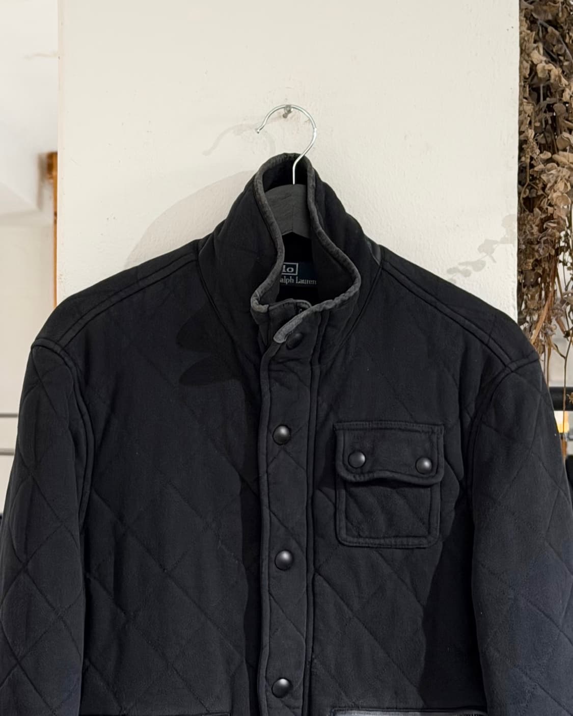 폴로 랄프로렌 블랙 스냅버튼 포켓 퀼티드 자켓 상품이미지4