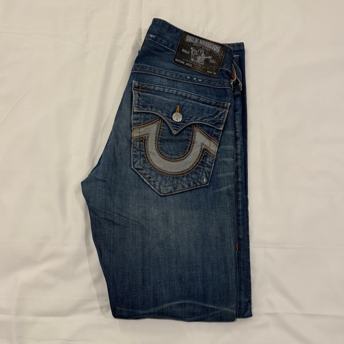 트루릴리젼 빈티지 스트레이트핏 데님 팬츠 34 상품이미지5