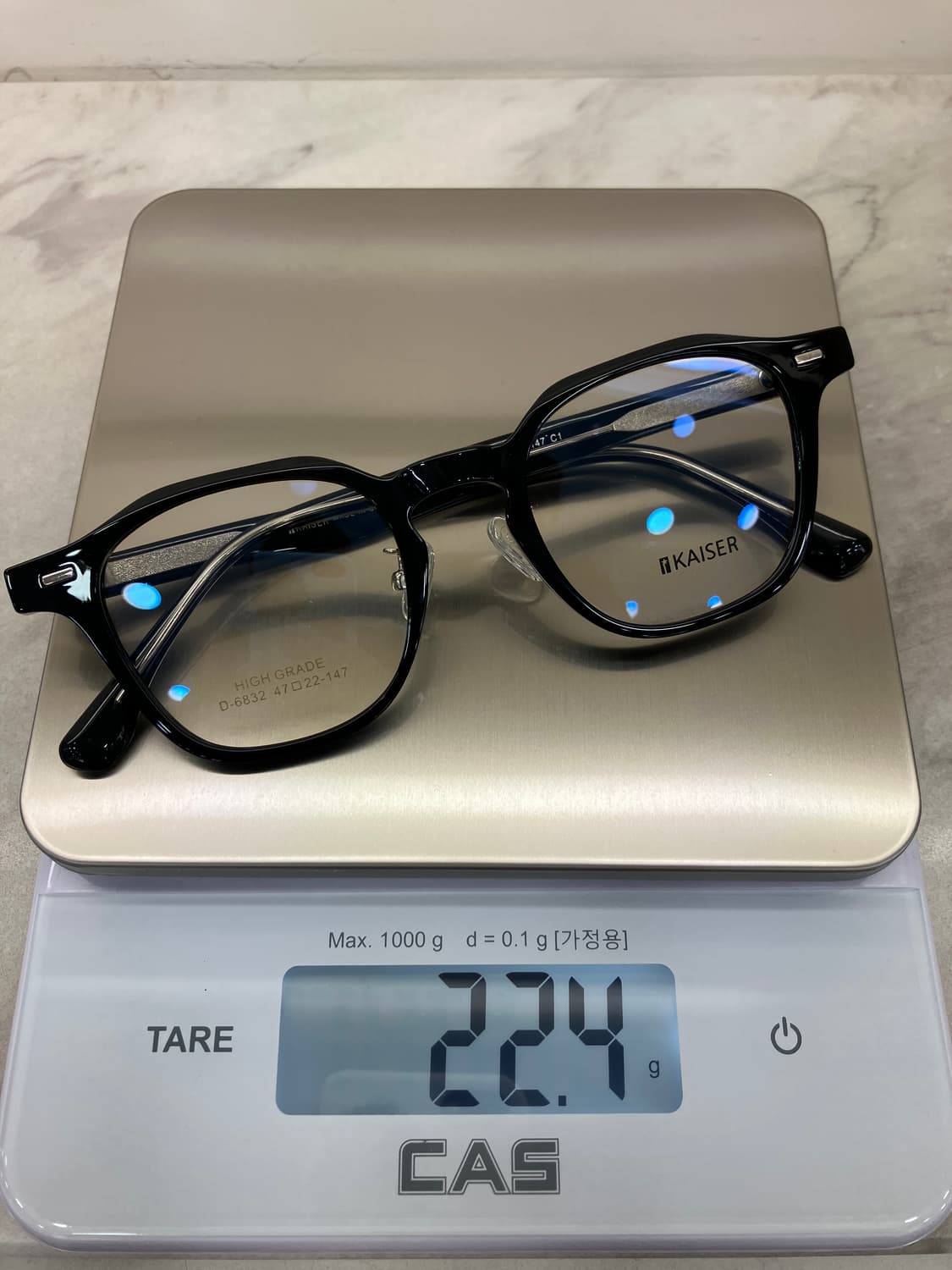 B78 KS 유광 블랙 웰링턴 뿔테 안경6832 상품이미지8