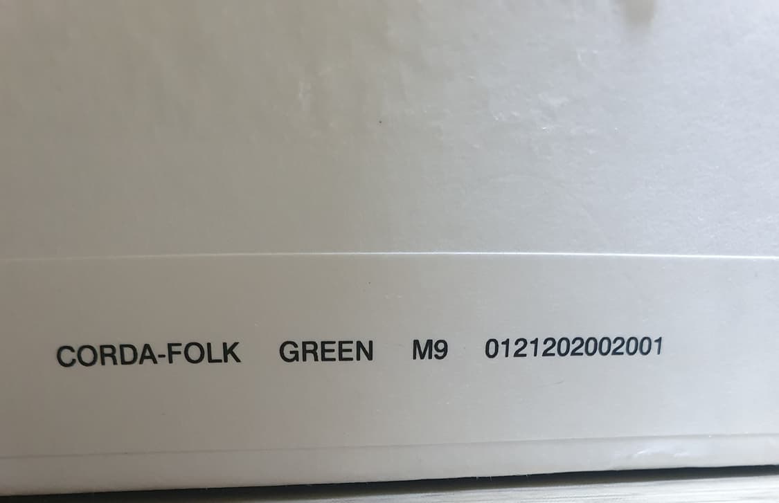 [M9] 21AW 비즈빔 코르다 포크 레더 그린 새제품 팝니다 상품이미지9
